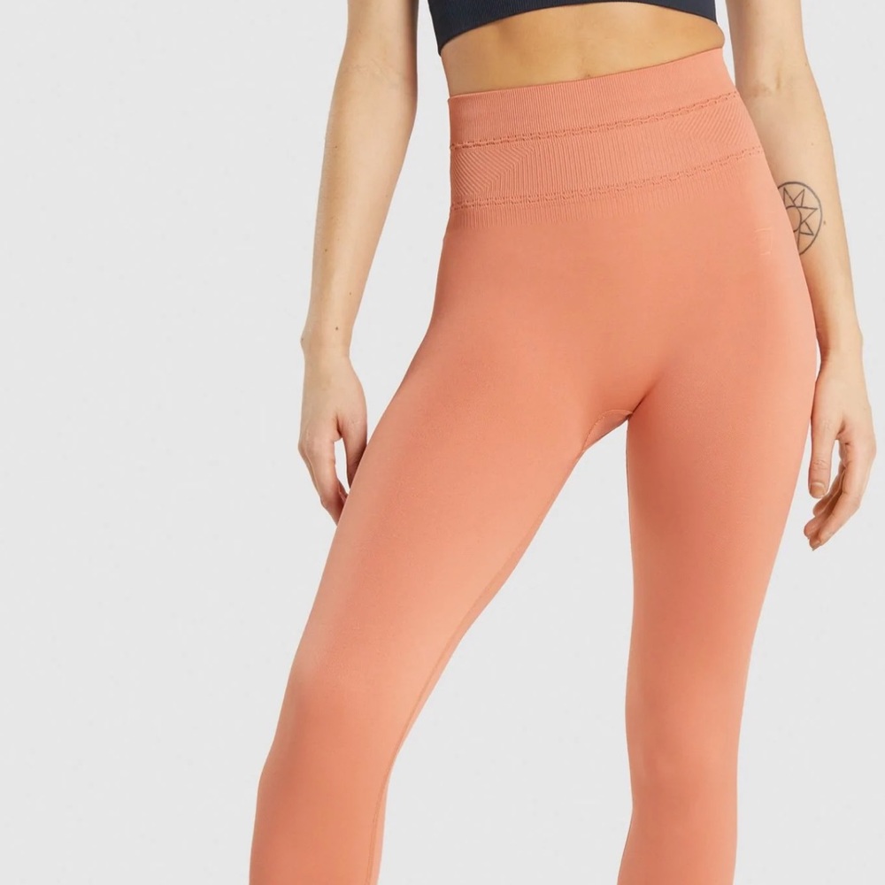 Gymshark studio leggings in orange size XS NEW